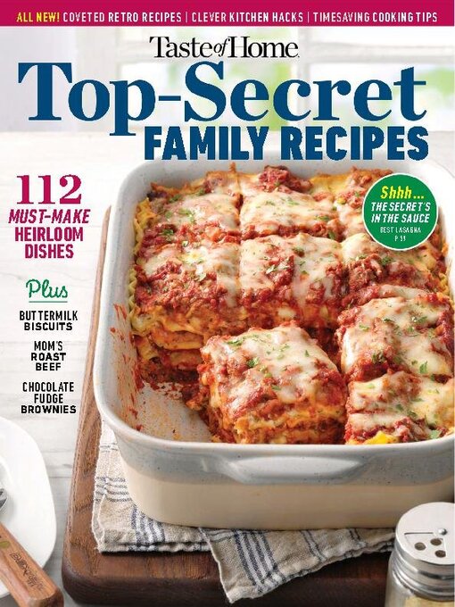 Title details for Top Secret Family Recipes  by Trusted Media Brands Inc. - Available
